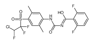N-[[4-(2-chloro-1,1,2-trifluoroethyl)sulfonyl-2,5-dimethylphenyl]carbamoyl]-2,6-difluorobenzamide Structure