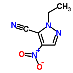 2-ETHYL-4-NITRO-2 H-PYRAZOLE-3-CARBONITRILE Structure