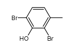 2,6-dibromo-3-methylphenol结构式