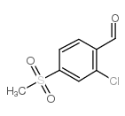 2-CHLORO-4-(METHYLSULFONYL)BENZALDEHYDE structure