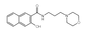 3-羟基-N-[3-(4-吗啡啉基)丙基]-2-萘甲酰胺结构式