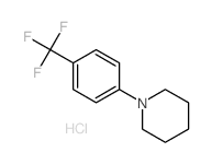 Piperidine,1-[4-(trifluoromethyl)phenyl]-, hydrochloride (1:1) Structure