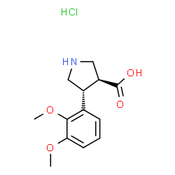 (±)-trans-4-(2,3-dimethoxy- 3-carboxylic acid HCl Structure