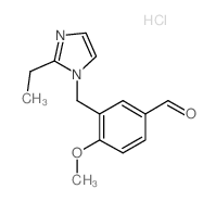 3-(2-Ethyl-imidazol-1-ylmethyl)-4-methoxy-benzaldehyde hydrochloride Structure