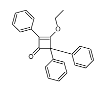 3-ethoxy-2,4,4-triphenylcyclobut-2-en-1-one结构式