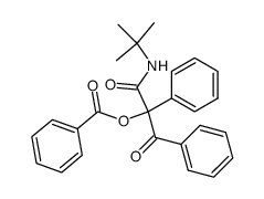 1-(tert-butylamino)-1,3-dioxo-2,3-diphenylpropan-2-yl benzoate结构式