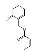 2-Butenoic acid, (6-oxo-1-cyclohexen-1-yl)methyl ester结构式
