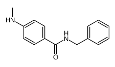 N-benzyl-4-(methylamino)benzamide结构式