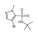 4-bromo-N-tert-butyl-2-methylpyrazole-3-sulfonamide Structure