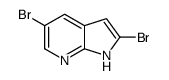 2,5-二溴-1H-吡咯并[2,3-b]吡啶结构式