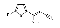 (2E,Z)-3-amino-3-(5-bromo-2-thienyl)-2-propenenitrile Structure
