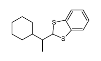 2-(1-cyclohexylethyl)-1,3-benzodithiole结构式