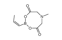 trans-1-Propenylboronic acid MIDA ester结构式