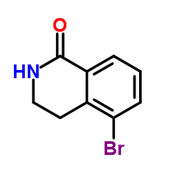 5-溴-3,4-二氢异喹啉-1(2H)-酮结构式