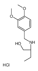 (3,4-dimethoxyphenyl)methyl-[(2R)-1-hydroxybutan-2-yl]azanium,chloride结构式