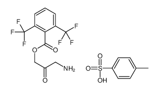 2,6-Trifluoromethylbenzyloxy Glycine Methyl Ketone Tosylate Structure
