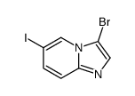 IMidazo[1,2-a]pyridine, 3-bromo-6-iodo- Structure
