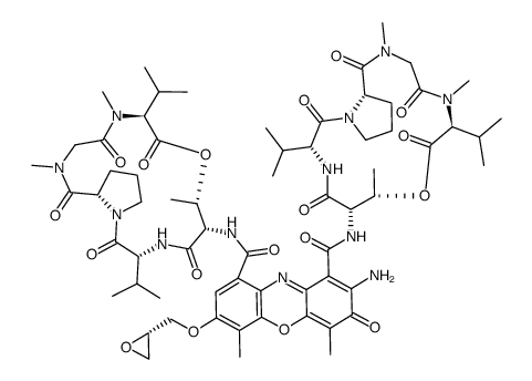 7-(S-2,3-epoxypropoxy)actinomycin D Structure
