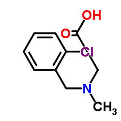 N-(2-Chlorobenzyl)-N-methylglycine Structure