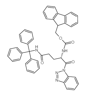 FMOC-Gln(Trt)-Bt structure