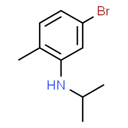 5-溴-N-异丙基-2-甲基苯胺结构式