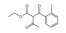 2-(2-iodo-benzoyl)-3-oxo-butyric acid ethyl ester Structure