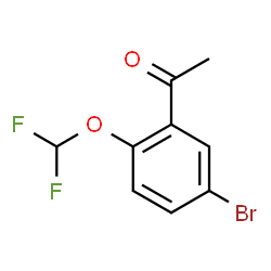 1-(5-溴-2-(二氟甲氧基)苯基)乙酮结构式