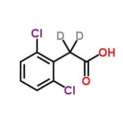 (2,6-Dichlorophenyl)acetic-2,2-d2 Structure