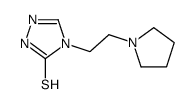 4-(2-pyrrolidin-1-ylethyl)-1H-1,2,4-triazole-5-thione Structure