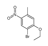 1-Bromo-2-ethoxy-4-methyl-5-nitrobenzene结构式