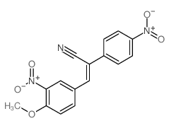 Benzeneacetonitrile, a-[(4-methoxy-3-nitrophenyl)methylene]-4-nitro- structure