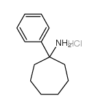 1-PHENYLCYCLOHEPTYLAMINE HYDROCHLORIDE Structure