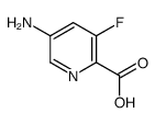 5-amino-3-fluoropyridine-2-carboxylic acid结构式