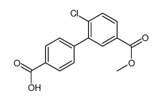 4-(2-chloro-5-methoxycarbonylphenyl)benzoic acid Structure