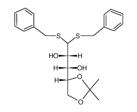4,5-isopropylidene-D-arabinose dibenzyl thioacetal结构式