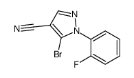 5 -溴- 1 -(2 -氟苯基)- 1H -吡唑-4-甲腈结构式
