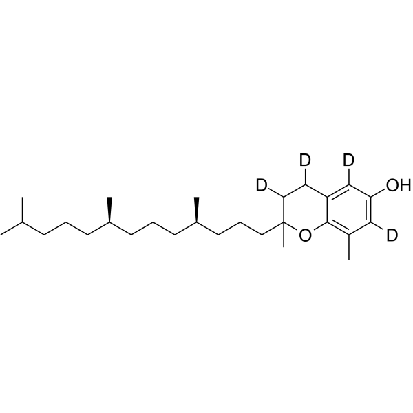 (2RS,4R,8R)-δ-Tocopherol-d4 (Mixture of Diastereomers) Structure