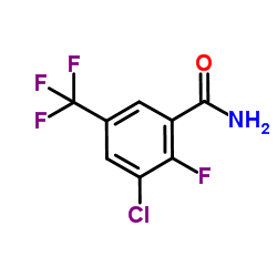 3-Chloro-2-fluoro-5-(trifluoromethyl)benzamide Structure