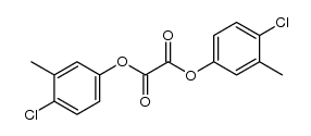 bis(4-chloro-3-methylphenol) oxalate结构式
