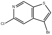 3-溴-5-氯噻吩并[2,3-C]吡啶结构式