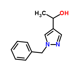 1-(1-Benzyl-1H-pyrazol-4-yl)ethanol结构式