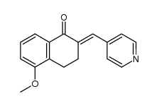 5-methoxy-2-[1-(pyridin-4-yl)methylidene]-1,2,3,4-tetrahydro-1-naphthalenone Structure