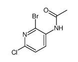 N-(2-bromo-6-chloro-pyridin-3-yl)-acetamide Structure