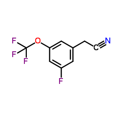 [3-Fluoro-5-(trifluoromethoxy)phenyl]acetonitrile Structure