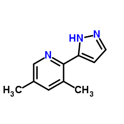 3,5-Dimethyl-2-(1H-pyrazol-5-yl)pyridine Structure