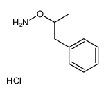 O-(1-phenylpropan-2-yl)hydroxylamine,hydrochloride Structure