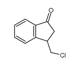 3-(chloromethyl)-2,3-dihydro-1H-inden-1-one结构式