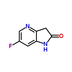 6-氟-1H-吡咯并[3,2-b]吡啶-2(3H)-酮结构式