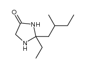 (+/-)-2-ethyl-2-(2-methylbutyl)imidazolidin-4-one Structure