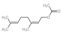 乙酸橙花酯结构式